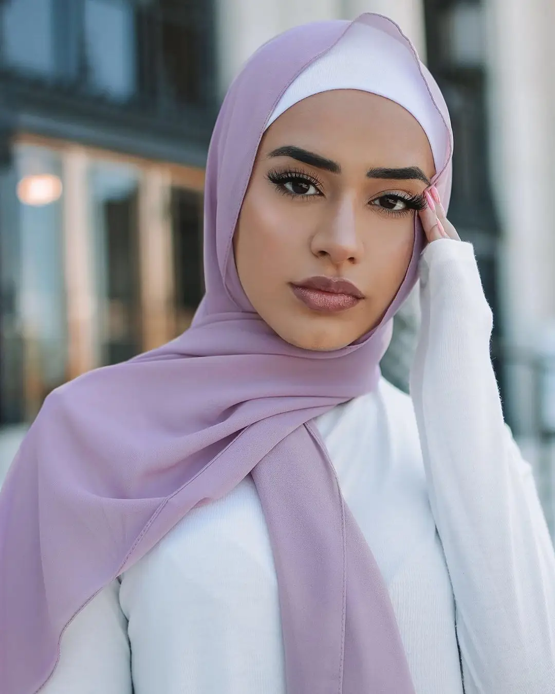 Достаточный запас с низким минимальным заказом, мусульманский хиджаб, простой шифоновый шарф на заказ