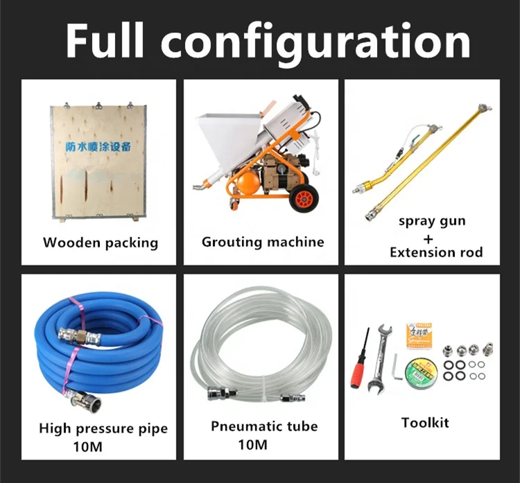 Spraying Machine Cement Mortar Mixing Pumping Screeding Grouting