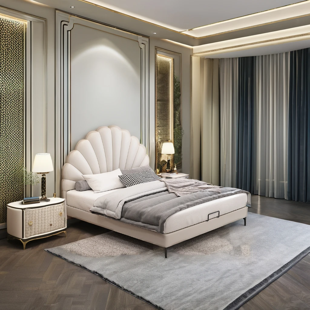 Modern simple design adult or kids bed with storage for bedroom furniture Upholstered Beds