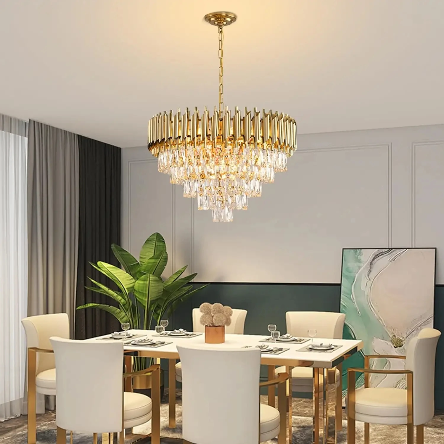 Decorative Luxury French Empire Crystal Chandelier For Living Room Lamp Simple Modern Ceiling Bedroom
