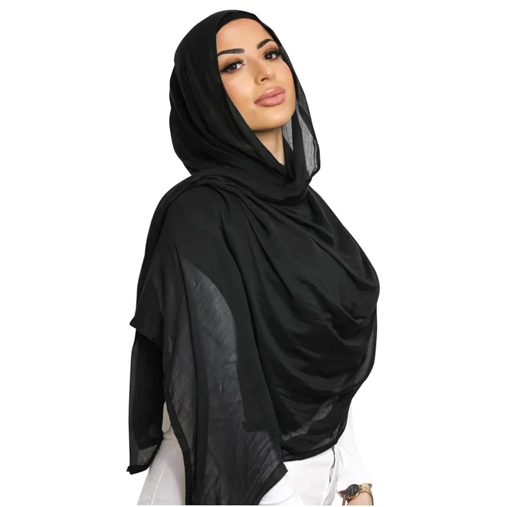 Hijab Manufacturer Premium Chiffon Hijab Scarf Singles Dubai Hijab Musulman Fashion Bubble Chiffon Scarf