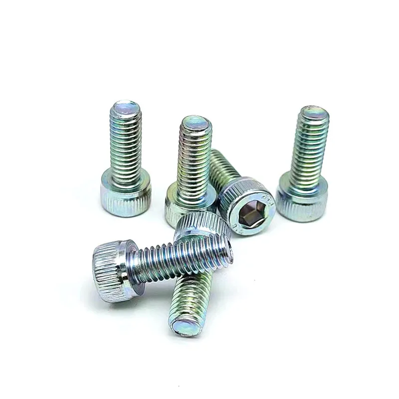 factory price alloy steel high grade hex socket cap screw 12.9 trivalent color zinc DIN912