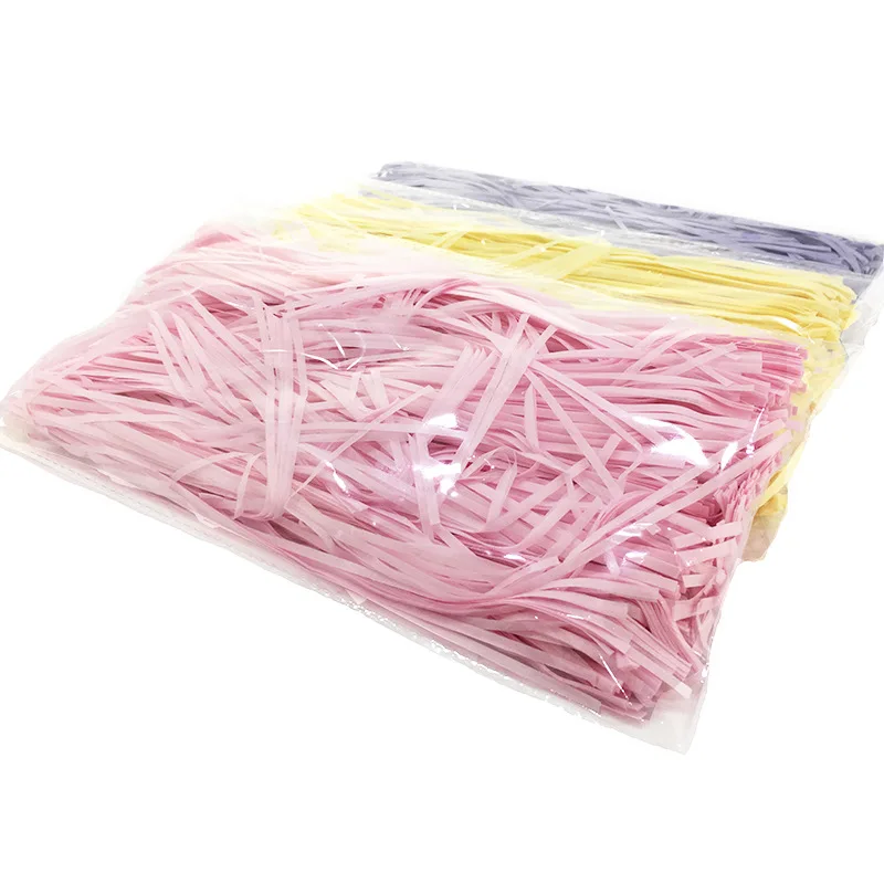 100g per bag decorative Colorful  Package Raffia Shredded Paper