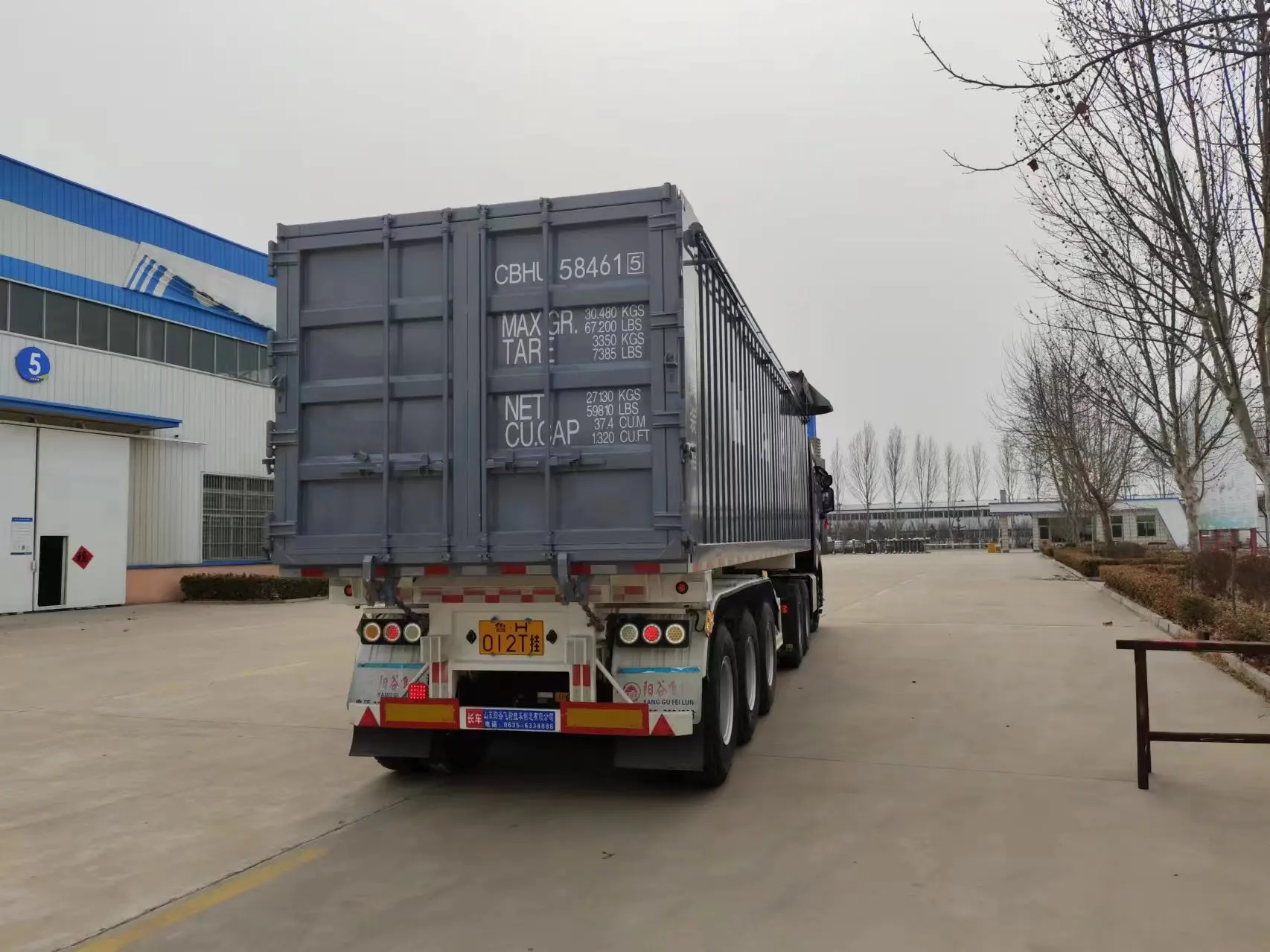 Manufacturer customized China made special transport trailer truck container transport semi-trailer