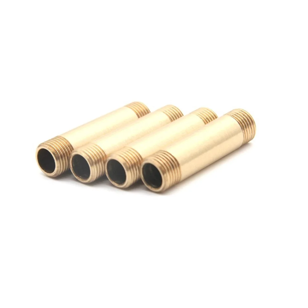 Custom Double end thread brass pipe nipple