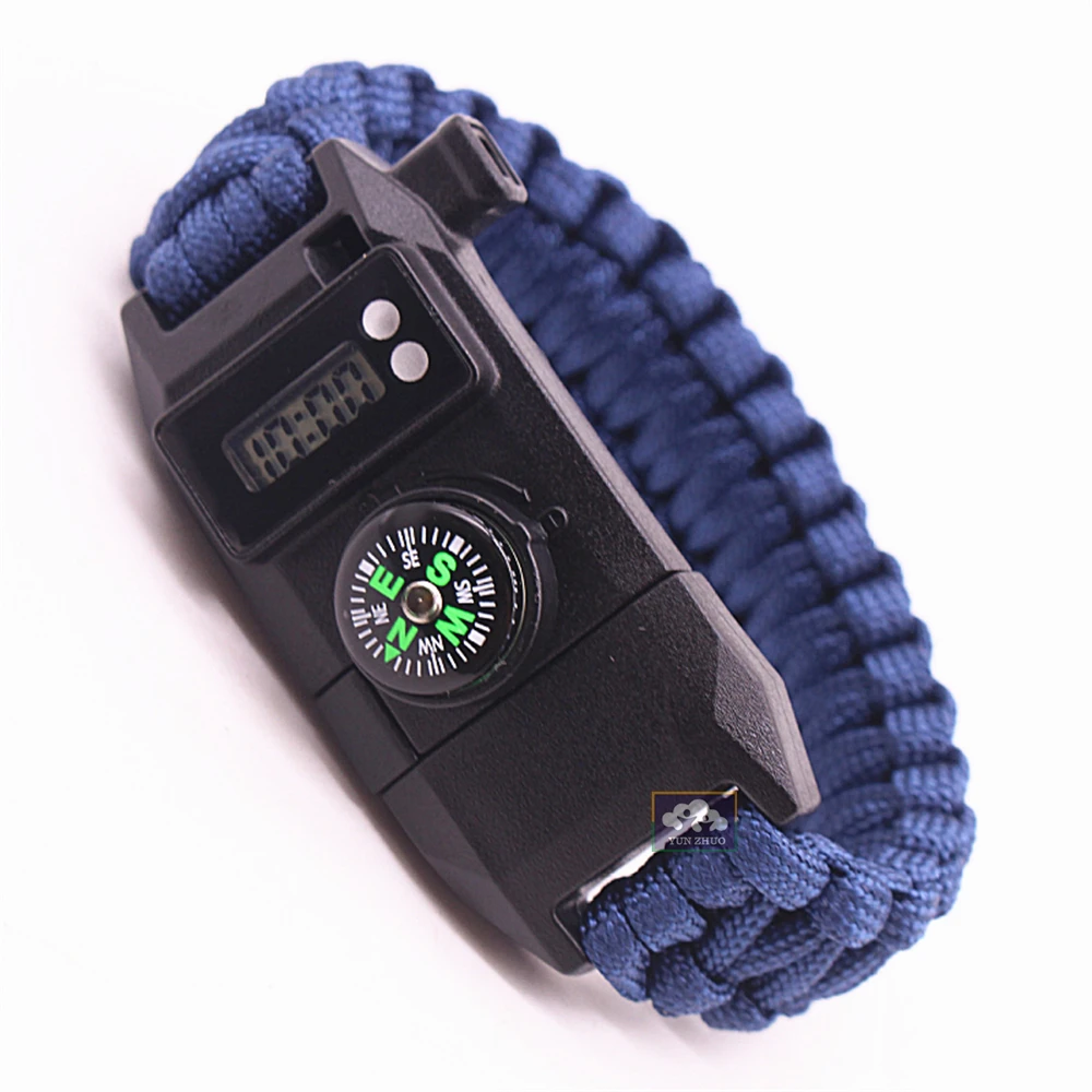 
Outdoor Survival Accessories With Compass Survival Whistle Buckle Fire Starter 