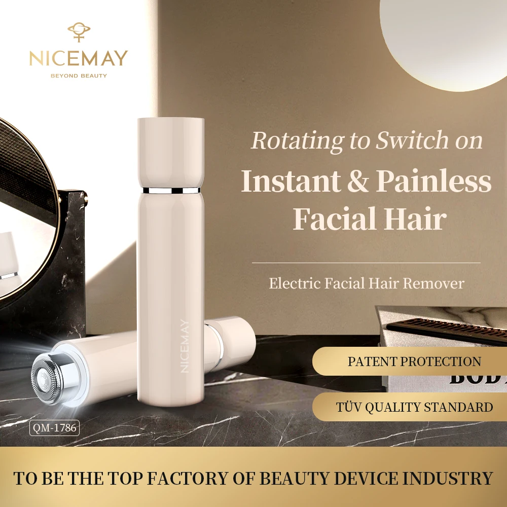 Customized Logo New Face Trimmer Shaver Usb Rechargeable Facial Mini Portable Electric Hair Removal Epilator for Women