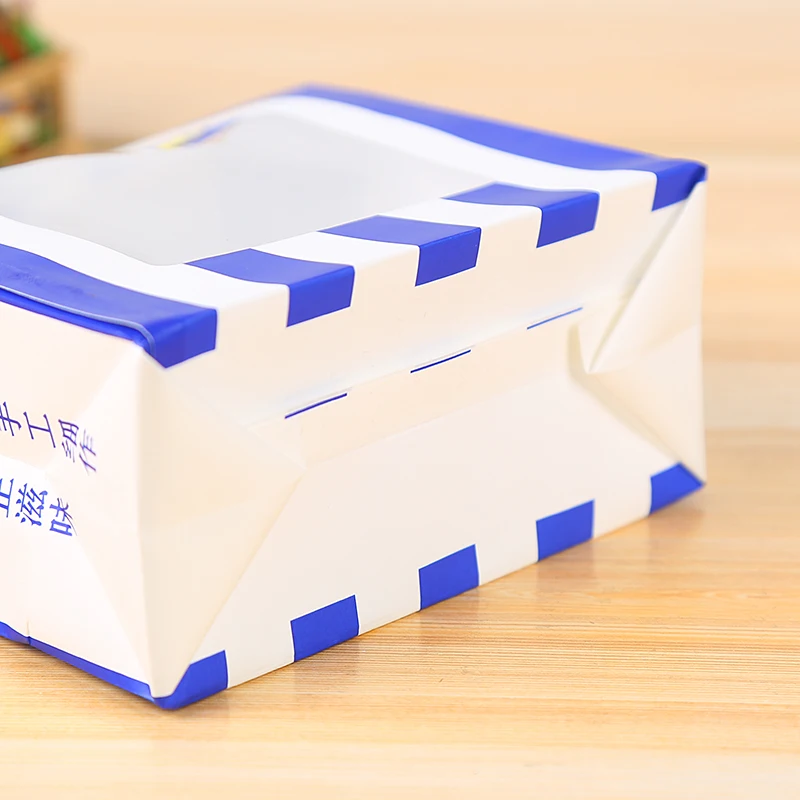 Wholesale Custom Printing Kraft Paper Food Packaging Bag Stand Up Oil Proof Tin Tie Cinema Popcorn Bag With Window