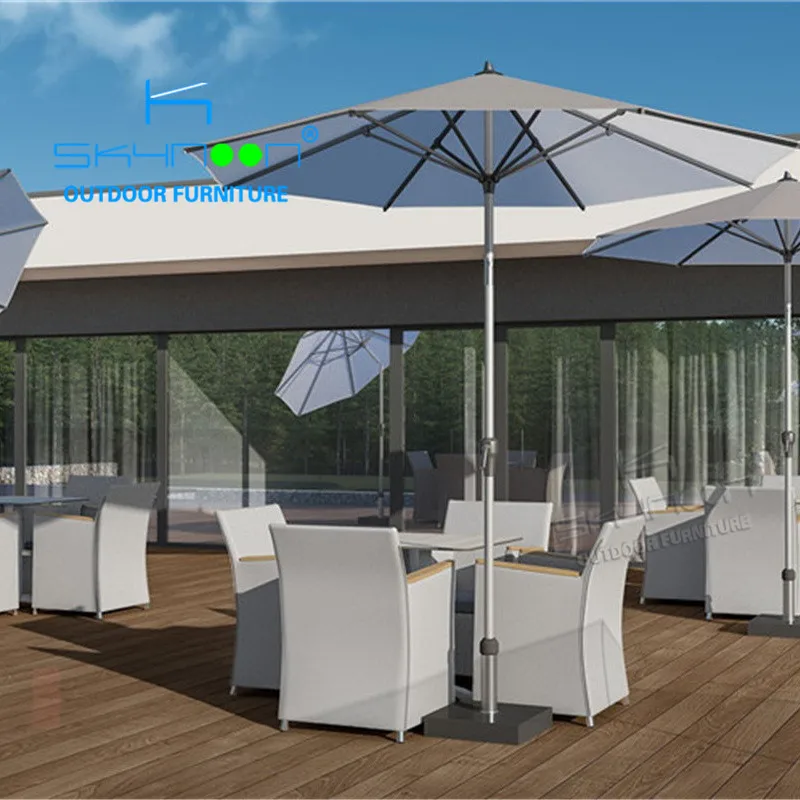 Modern metal outdoor furniture restaurant set restaurant aluminum PVC mesh chair cheap garden table and chair (81005)