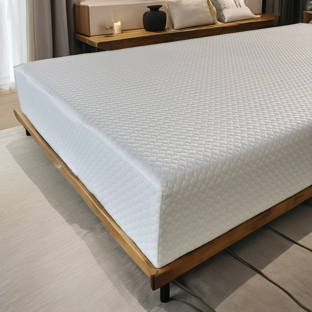 Premium Home Use Bamboo Jacquard Polyester Ticking Fabric Quilted Bed Bug Barrier scrim FR Mattress Protector Cover Cover