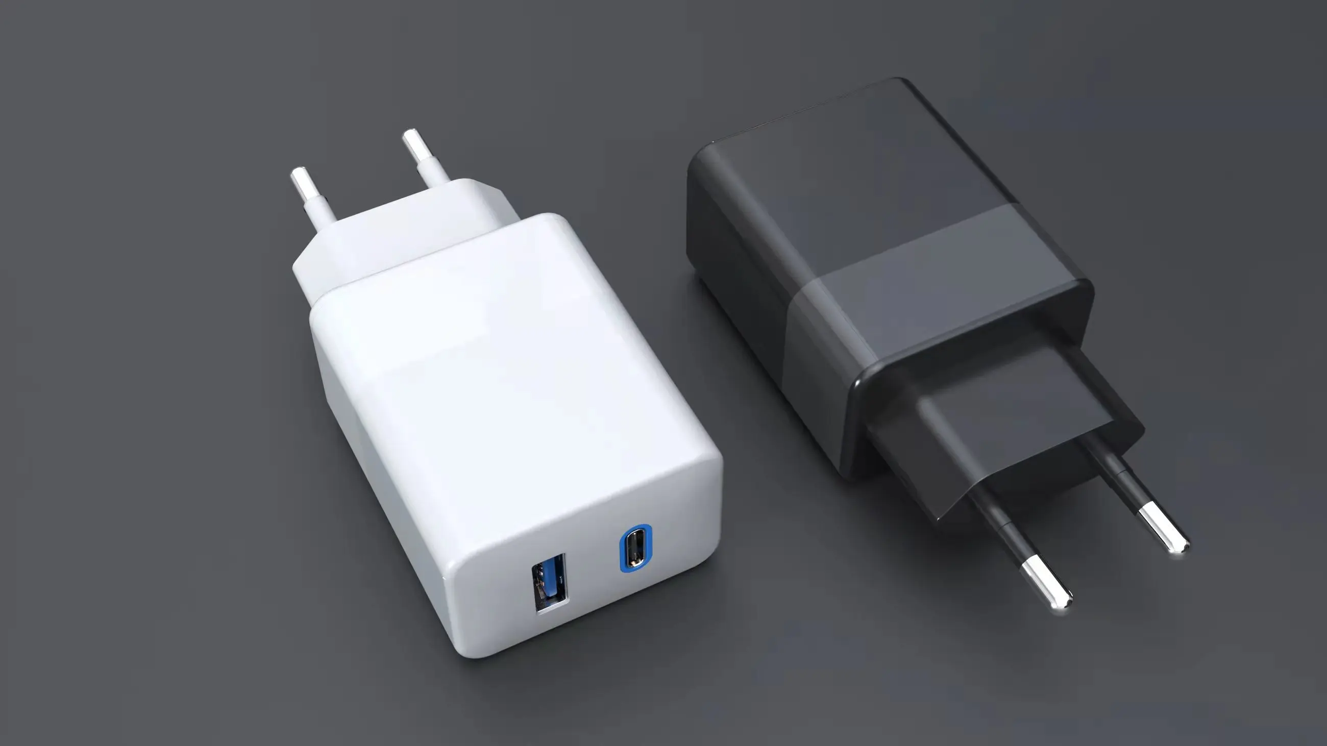 New Arrival Type C PPS PD QC3.0 25W 2 Port Mobile Phone Charger USB C Travel Charger With KC CE FCC SAA