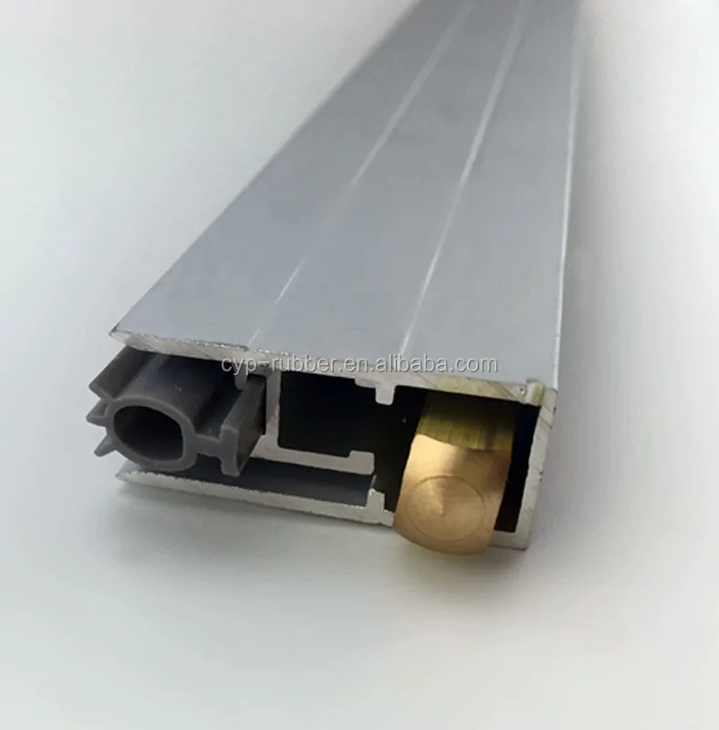 Insectproof Under Door Draft Stopper Width 14mm * Height 34mm 6063 Aluminium  Automatic Lifting Seal for Wooden doors