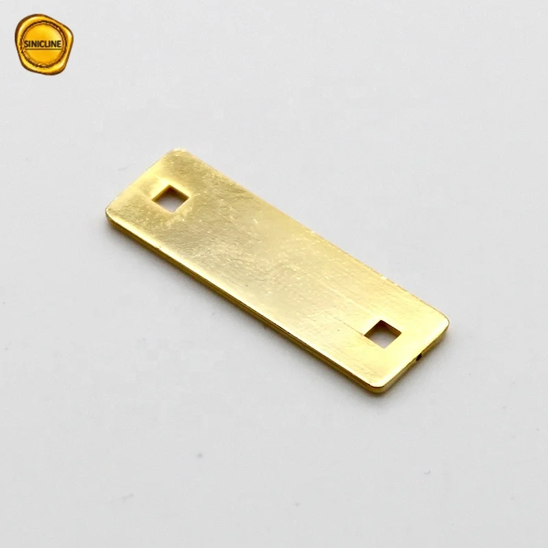Sinicline new arrival custom gold bikini metal clothing labels