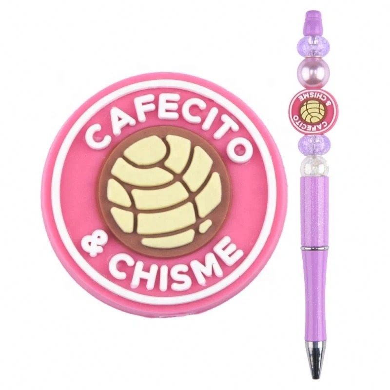 Popular soft funny animal shape high quality  custom silicone focal beads for pen making silicone focal beads