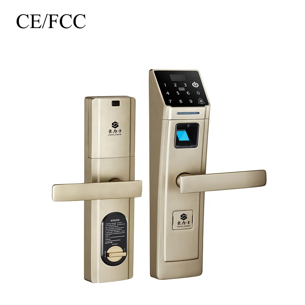 A Digital RFID Card and Code Pin Pad Front Door Lock With Electronic Digi Keypad
