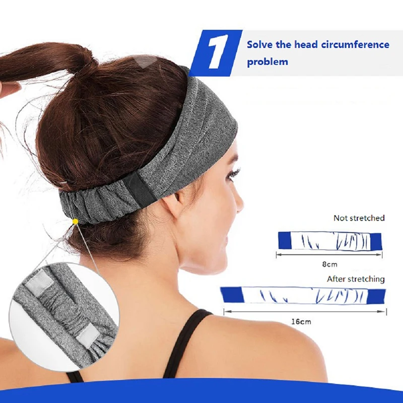 2023 New wireless sleep headband with earphones & mic