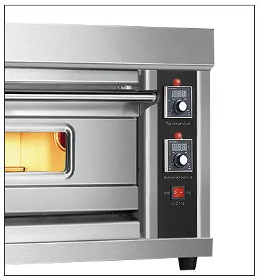 Cheap Price Industrial Bread Cake Pizz Stainless Steel 1 Deck 2 Trays Gas Deck Oven
