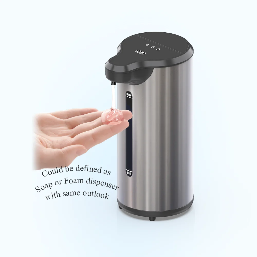 Most Popular Commercial Wholesale Stainless Steel Contactless Speed Sensor Automatic Hands Free Liquid Soap Dispenser