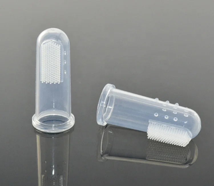 Новый Рожденный ”с аппетитным ротиком и язычок чистящее средство для чистки зубов и языка 100% BPA бесплатно безопасные мягкие детские силиконовые зубная щетка на палец