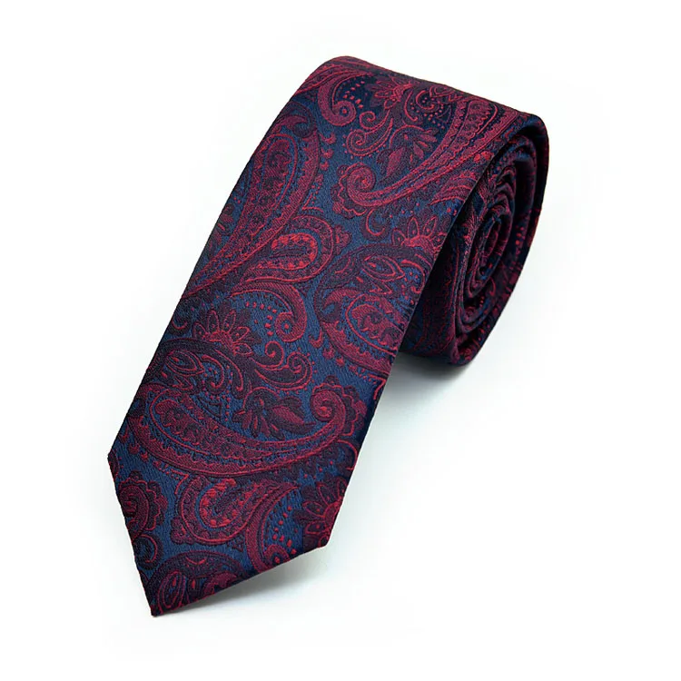 Korean Narrow Small Casual Fashion 6cm Polyester Silk Stripe Hand Tie Men Tie