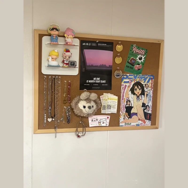 60x90cm multiple size bulletin cork board with wood frame