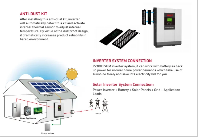 MUST PV18 VPK off grid power inverter 3KW solar inverter for solar energy system Promotion on August