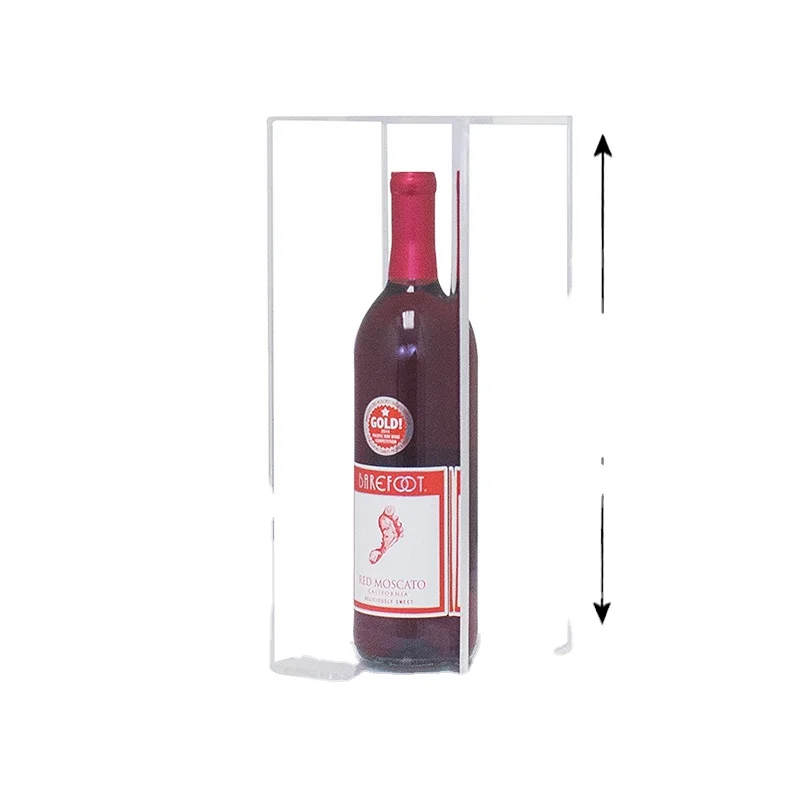 Custom Wine Showcase Box For Retail Clear Acrylic Wine Box