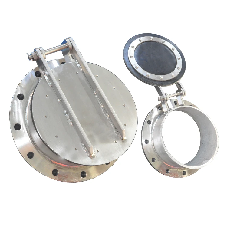 Stainless steel 304 non return valve for sewage pipe heavy duty flap valve