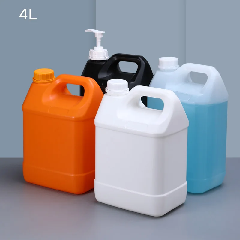 UMETASS 1Gallon Empty Square Plastic Bucket 5 literJerry Can  to fill detergent and chloros With Tamper-Proof Cover
