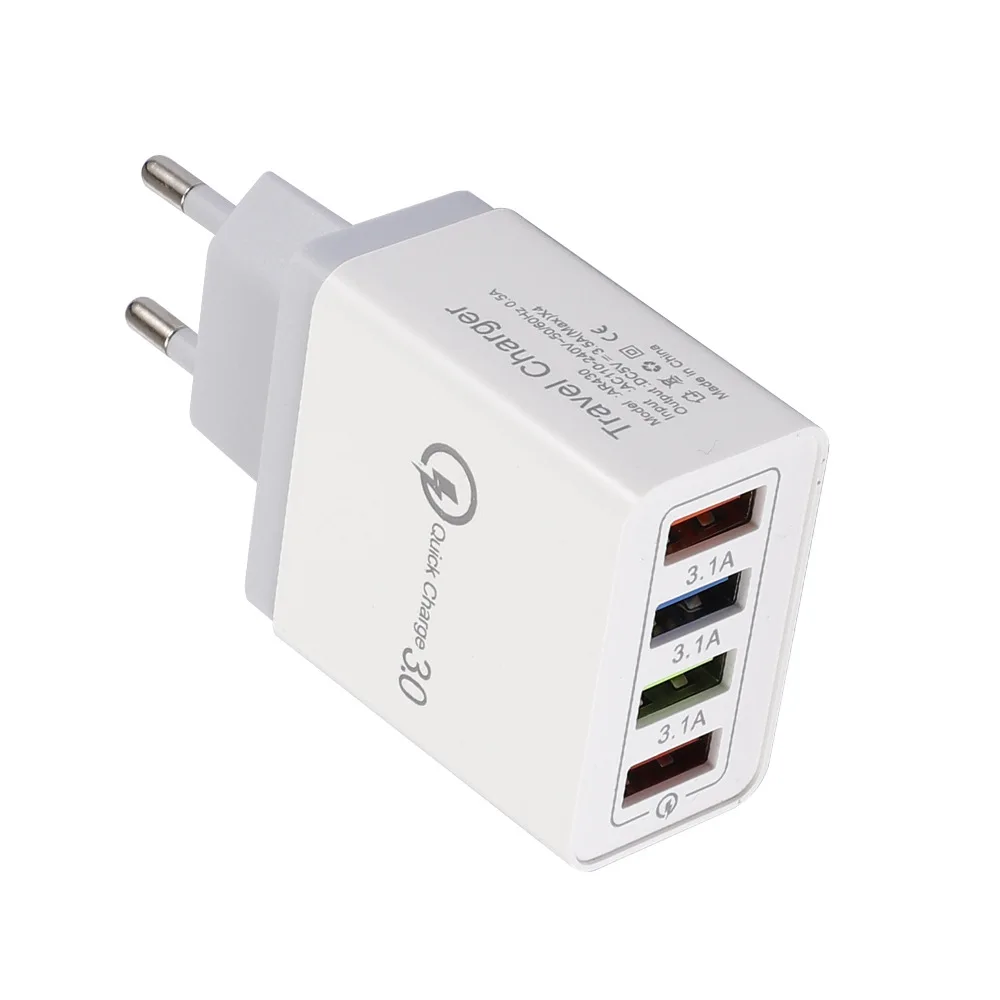 
Fast Quick Charge 4 USB Hub Wall mobile Charger Adapter Plug 