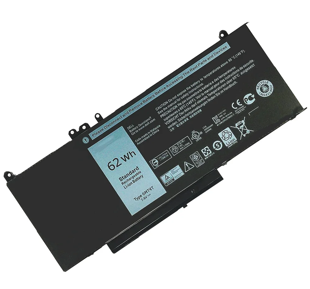 
Replacement Laptop Battery 7.6v 62wh Batteries For Dell Latitude E5250 E5450 E5470 E5550 E5570 3160 Latitude 12 5000 E5250 