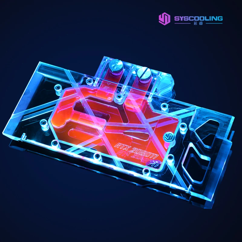 Syscooling блок водяного охлаждения GPU полное покрытие RTX 2080/2080Ti водяной