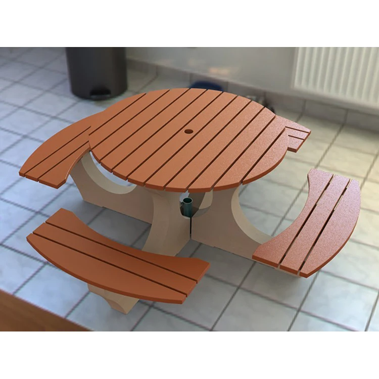 China factory Wood Material and Outdoor Furniture General Use wooden picnic table and chairs