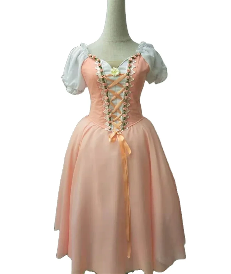 New adult girls Professional chiffon ballet professional romantic dance dress .Romantic dress-6