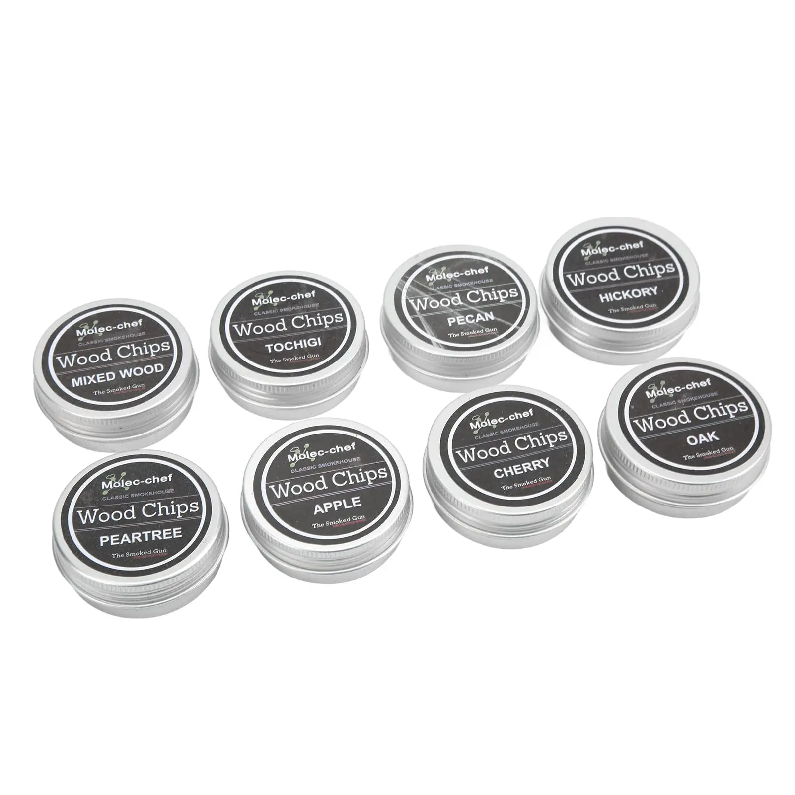 8pcs Smoking Chips Wood Chips for Smoking Gun BBQ Grill Mat Extra Fine Wood Bamboo Drink/food for Handled Cocktail Kit