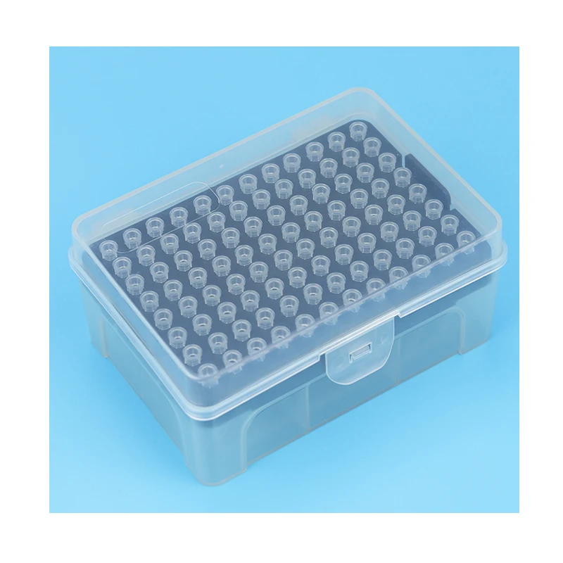 transparent  96 Well Sterile 10ul Pipette Tips non- filter Dnase Rnase Free 10ul Low Retention Filters Pipette Tips