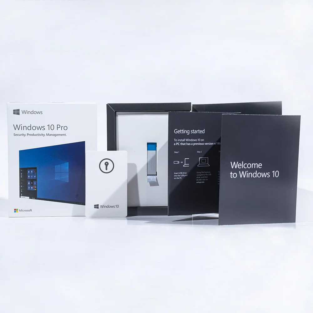 Онлайн 24 часа Бесплатная доставка Быстрая Microsoft Windows 10 Pro ключ DVD CD