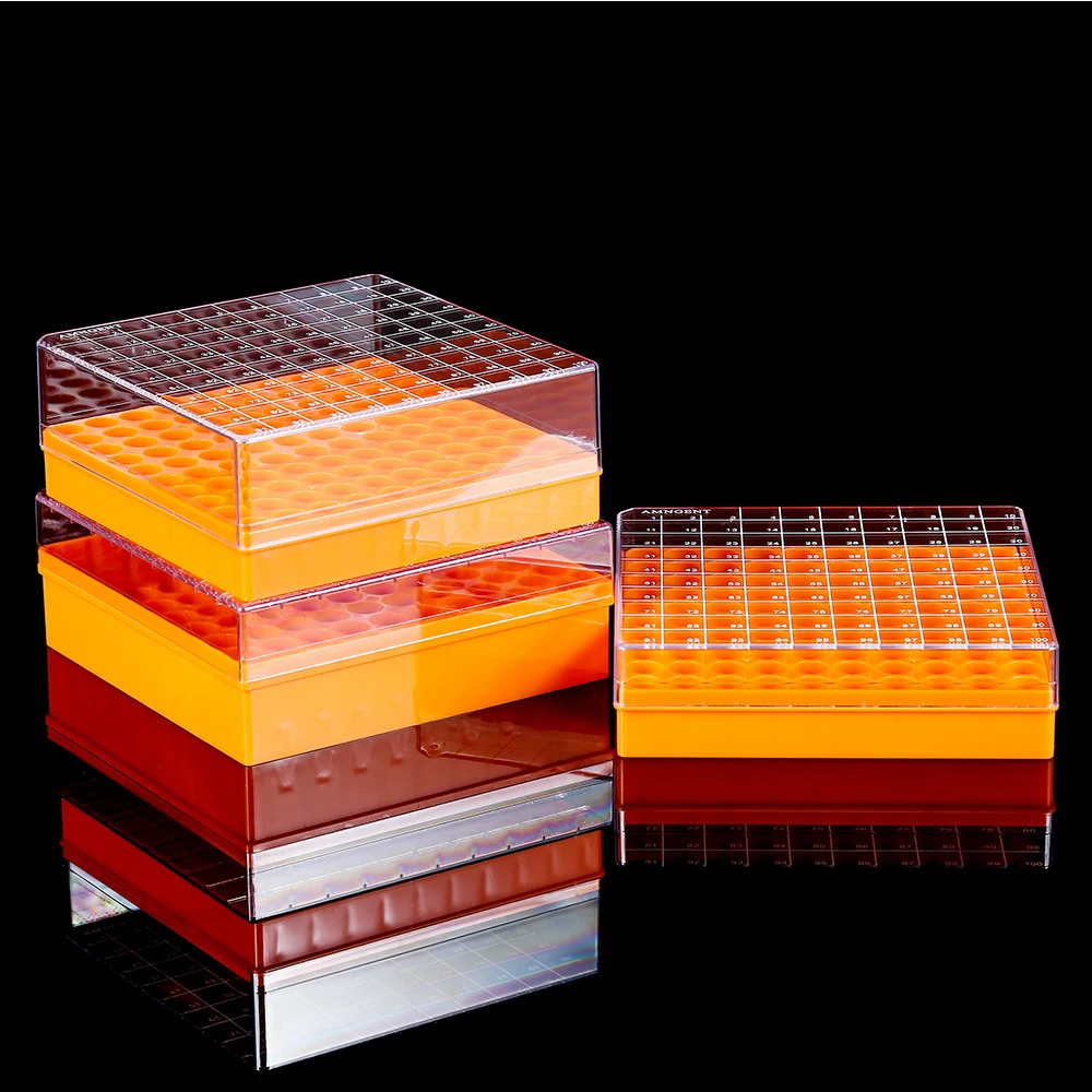 AMNGENT 2D polycarbonate medical cryogenic vials storage cold boxes-pc