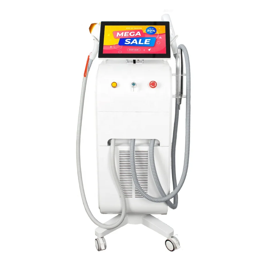4 In1 IPL+ Rf+Nd Yag+ Diode Laser  755 808 1064 nm Triple wavelength Laser Beauty Equipment