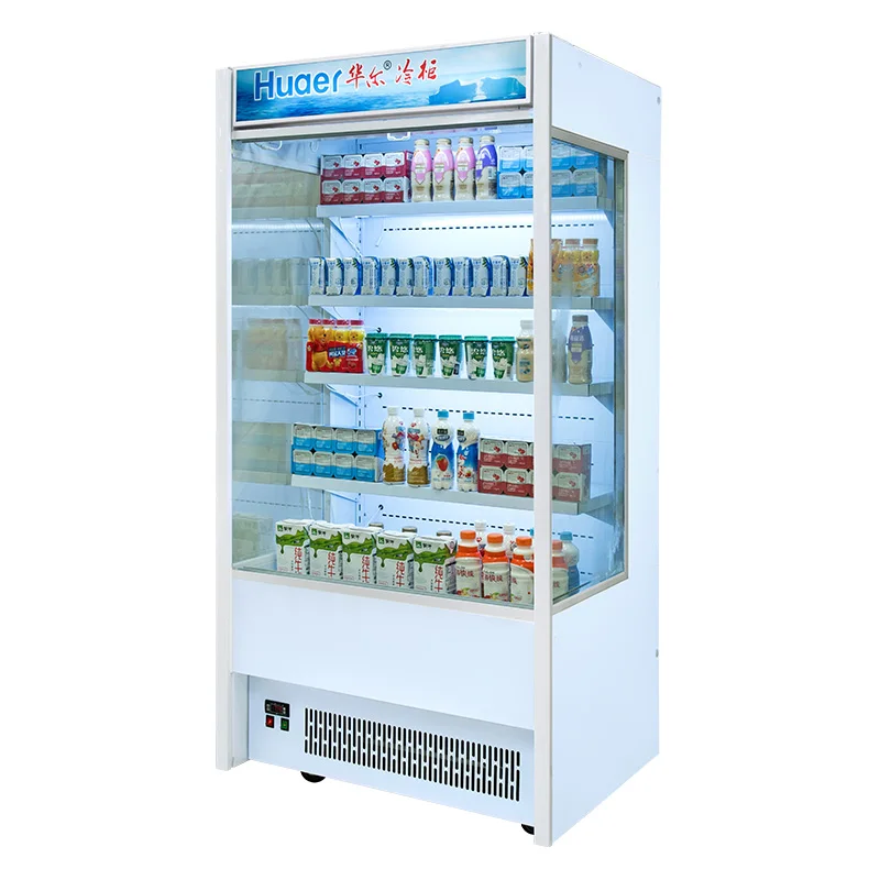 commercial used sliding door showcase mini vegetable refrigerator