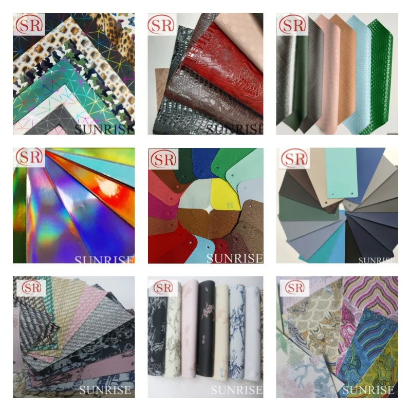 PVC Leather Fabric Furniture Sofa Muti-purpose Faux Soft Polyvinyl Chloride Synthetic Leather Material China Manufacturer Bags