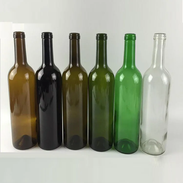 Factory Wholesale OEM Champagne Vodka Alcohol Whisky Beverage Drinking ES16 Straight Wine Beer Glass Bottle