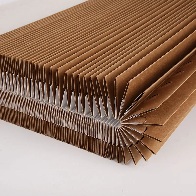 V-Type Kraft Pleated Filter Paper for car painting Booth Paint Stop Spray Booth  Pleated Paper Filter