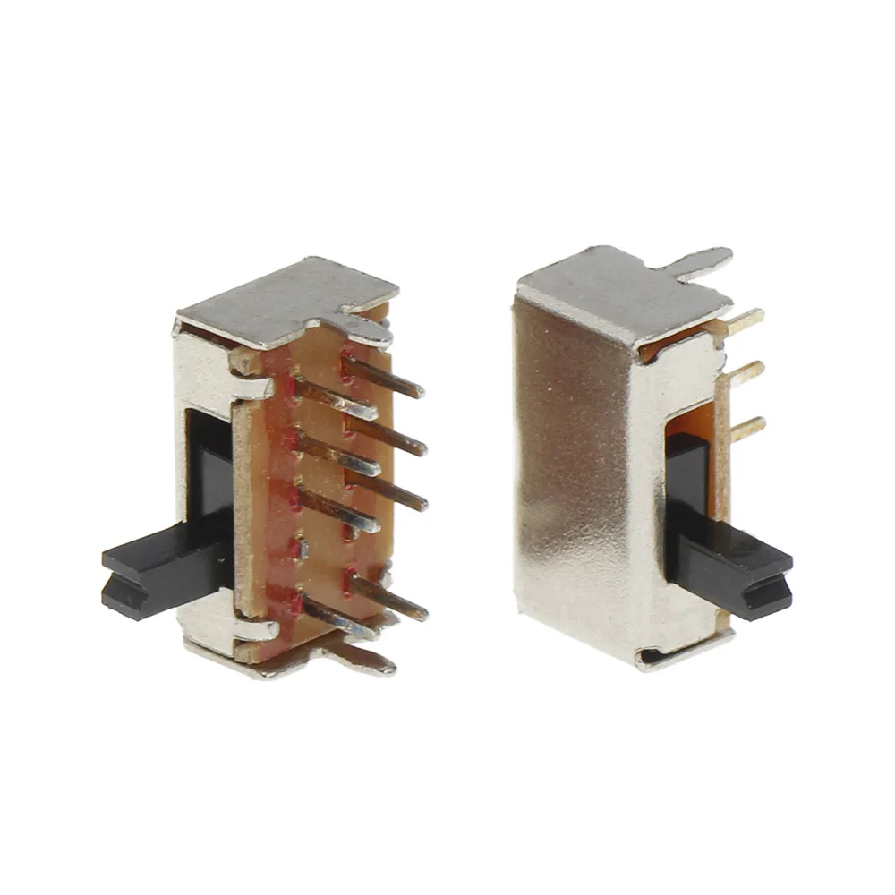 SK23D07 8 Pin PCB 3 позиции 2P3T DP3T миниатюрный ползунковый переключатель боковой ручка SK23D07VG4 высокого 4