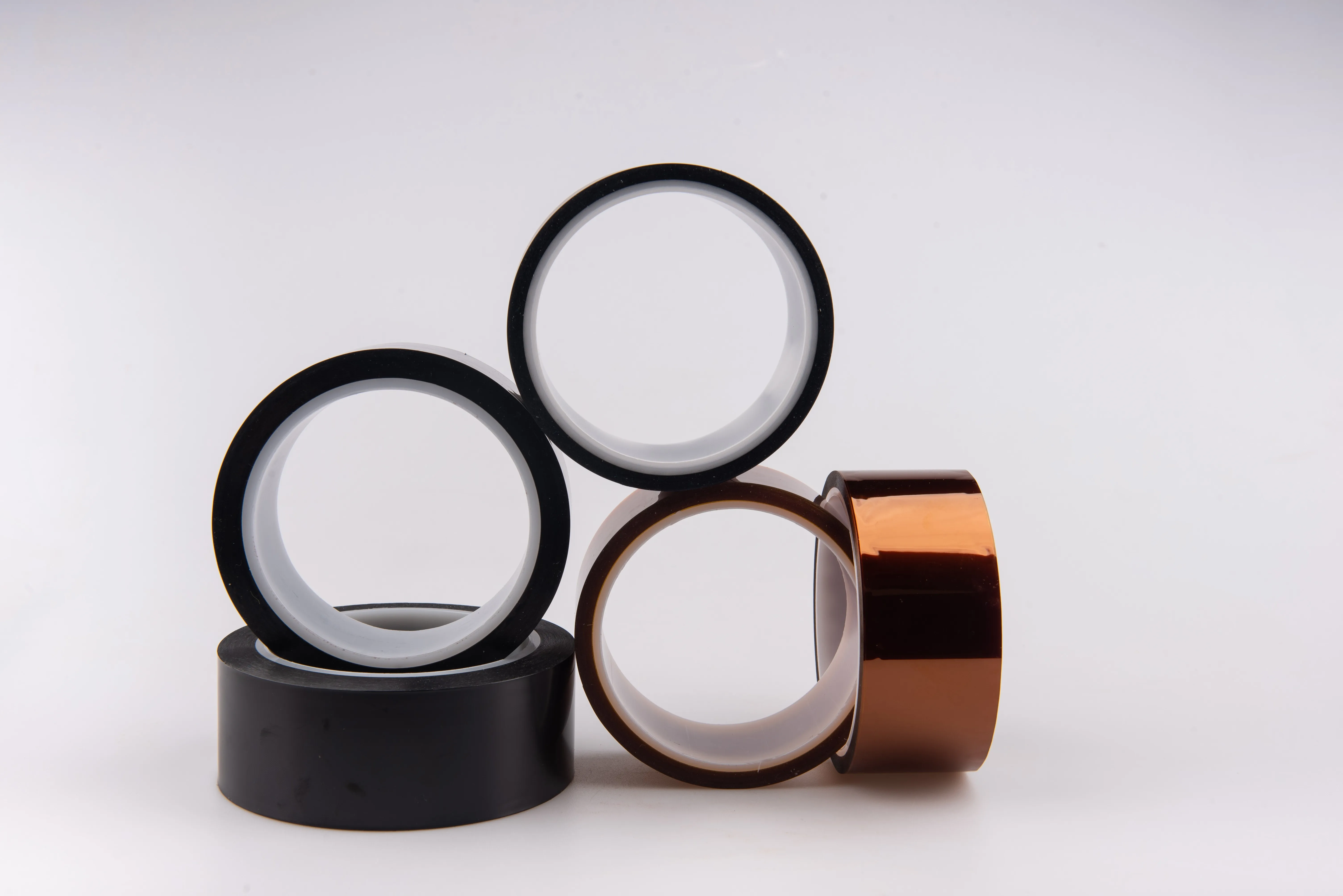 Polyimide Pi Film with Silicone Glue Kaptons Self Adhesive Tape Log Roll Jumbo Roll Factory Supplier Manufacturer