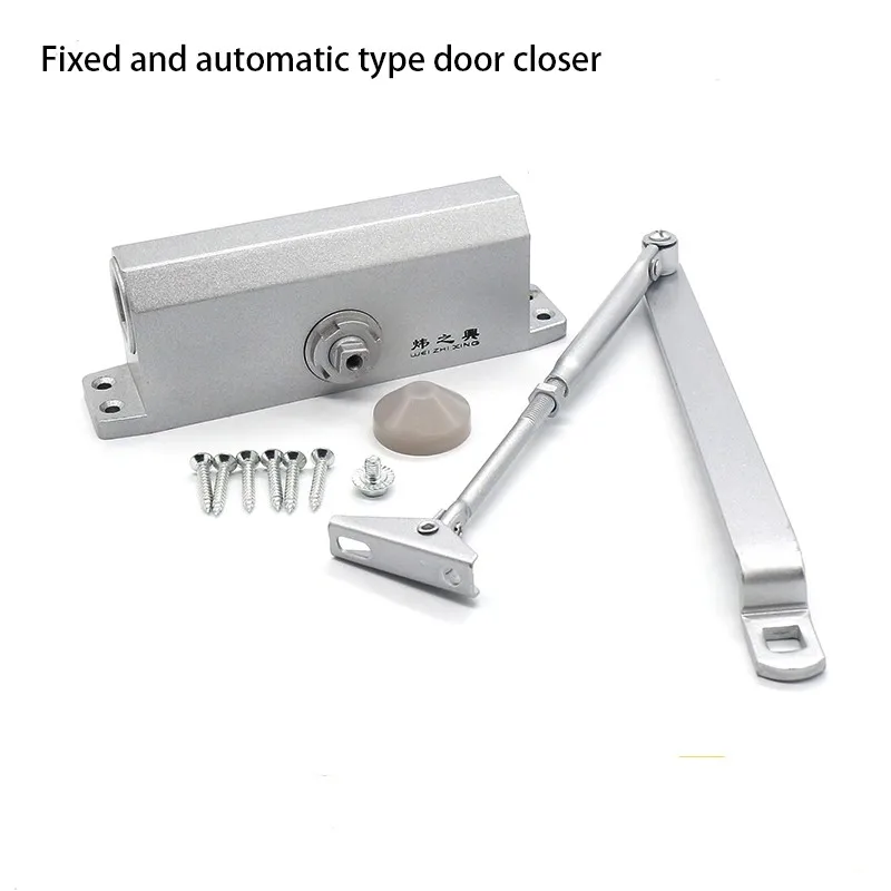 High Quality Free-punch ABS Sliding Door Closer Mini Buff Soft Closing Automatic Door Closer For Indoor