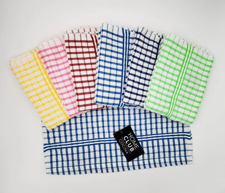 
100% cotton yarn- dyed jacquard terry kitchen towel 
