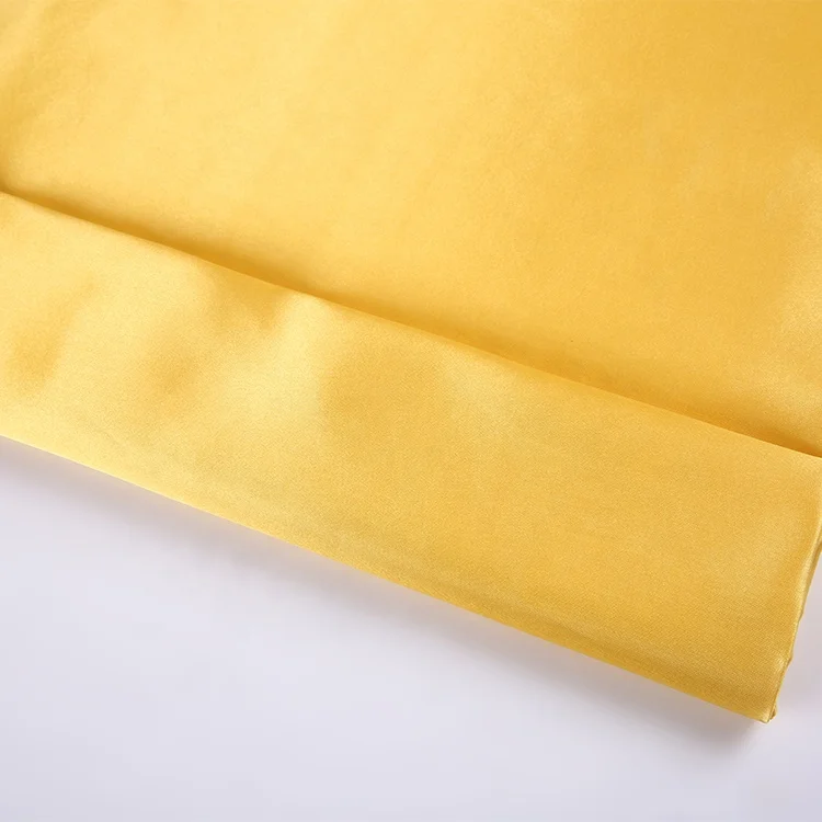 
Durable support dyed non-twist woven plain satin silk fabric polyester 
