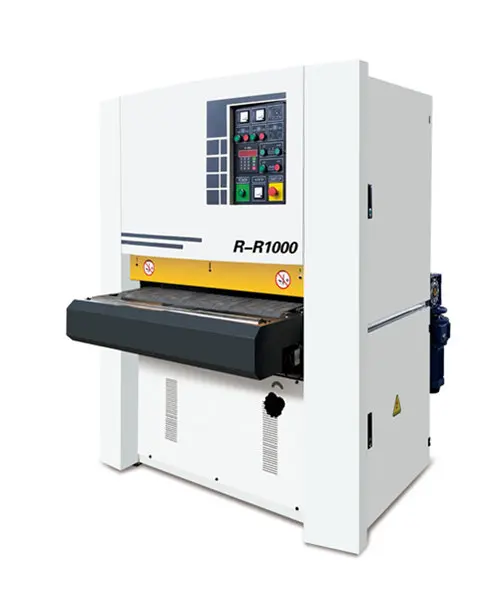 1000mm Metal aluminium iron steel rust wide belt drum sanding polishing sander polisher machine with HMI PLC dust collection CE