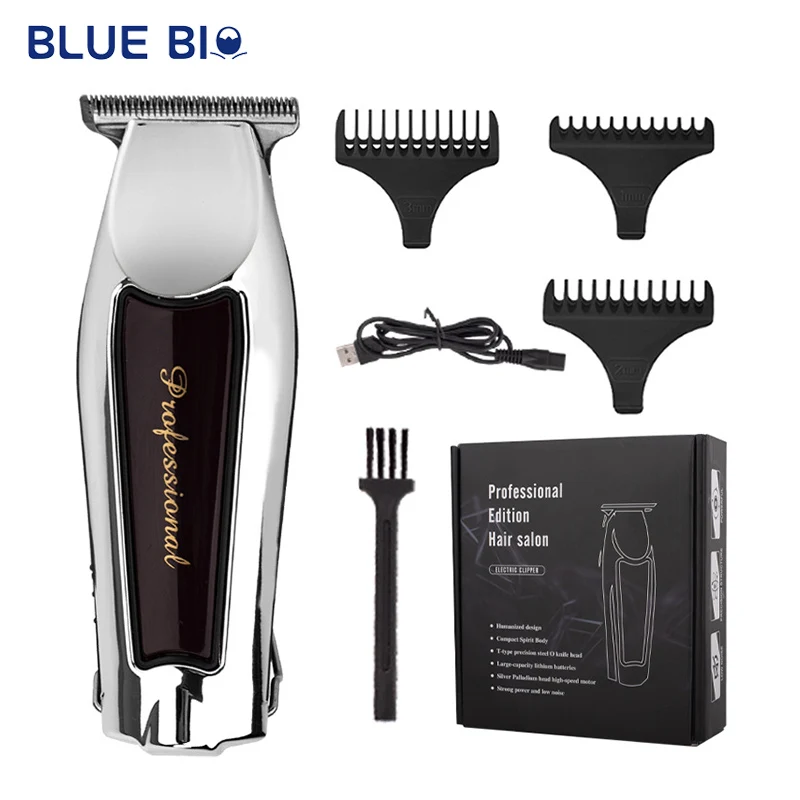 USB Rechargeable T Shape Liners Beard Oil Head Men Edge Trimmer Clippers